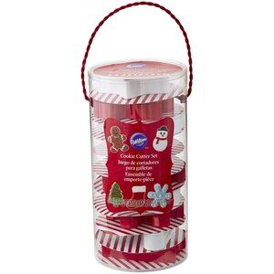 Wilton 10-Piece Christmas Cookie Cutter Set Holiday Baking Gift NEW